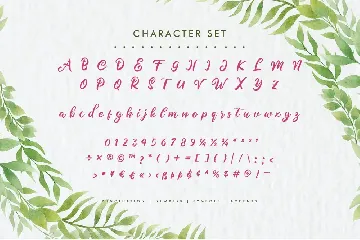 Meliana Script font