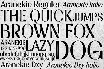 Aranekie font