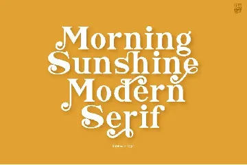 Morning Sunshine font