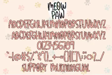 Meow Paw - Cat Paw Font