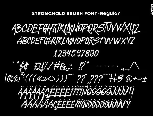 STRONGHOLD Brush font