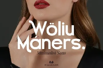 Woliu Maners - Modern Sans font