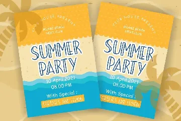 Summer Beach Sunny Display Typeface font