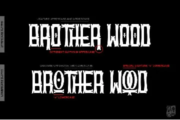 BROTHERwood font