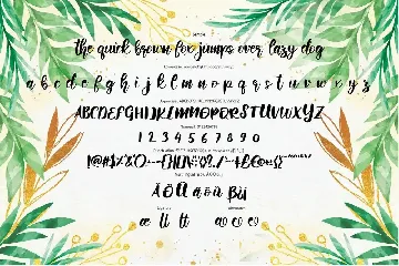 When Plants | Beauty Script Font