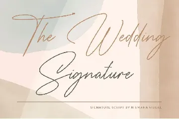 The Wedding Signature - Elegant Script font