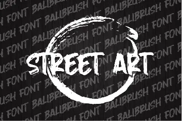 Balibrush - Rough Marker Font