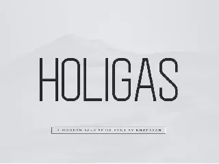 Holigas font