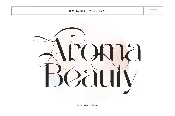 Aroma Beauty - Wedding Font