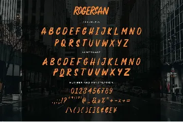 Rogersan - Brush Font