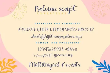 Belvina Script Font