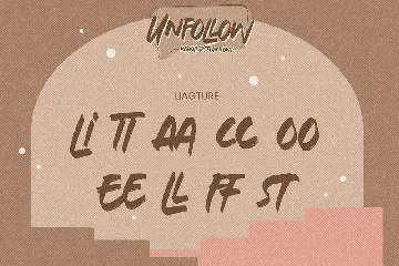 Unfollow - Rough Display Font