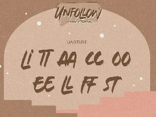 Unfollow - Rough Display Font