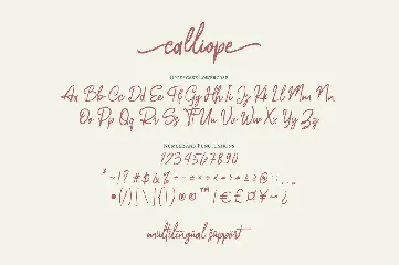 Calliope - Modern Calligraphy Wedding Font