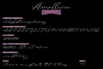 Amalluna | Handwritting Script Font