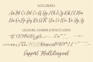 Love Sierra - A Wedding Font