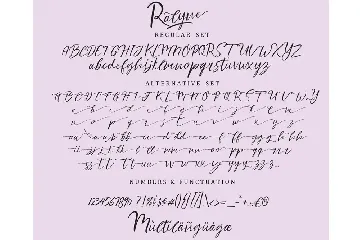 Ralyne Beautiful Cursive Font Script