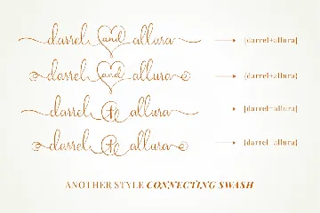 Darrel Allura - A Wedding Font