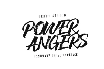 POWER ANGERS font