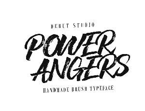 POWER ANGERS font