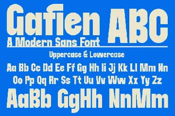 Gafien - A Modern Sans Serif Font