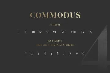 Commodus - All Caps Serif font