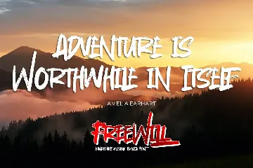 Freewill - Handmade Rough Brush Font