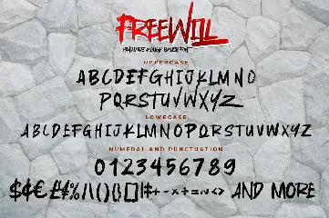 Freewill - Handmade Rough Brush Font