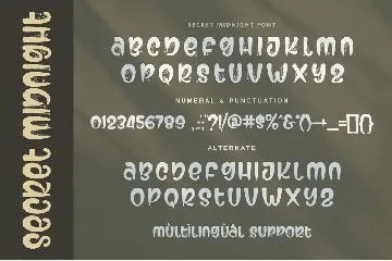 Secret Midnight font