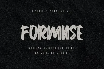 Formuse -Modern Handbrush Font