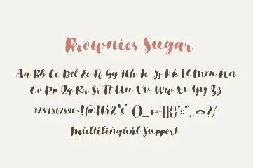 Brownies Sugar font