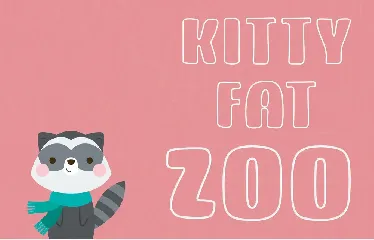 Kitty Fat - Outline font