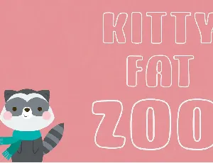 Kitty Fat - Outline font