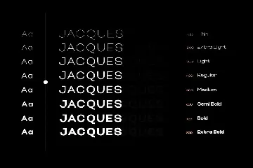 Jacques Pro Display Typeface font