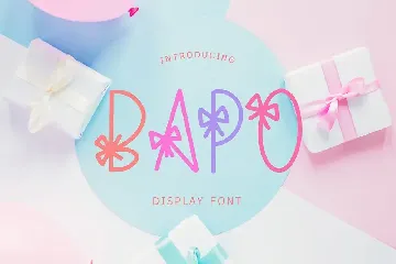 Bapo Party Display Font