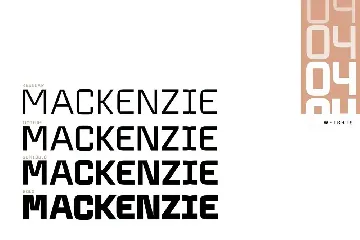 Mackenzie Display Typeface font