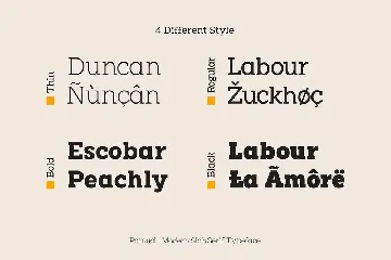 Pamuci - Modern Slab Serif Typeface font