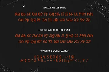 Higher Wevil - Halloween Font