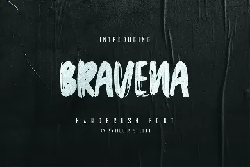 Bravena - Handbrush Font