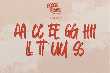 Recess Brush - Rough Display Brush Font