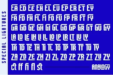 Analogy font