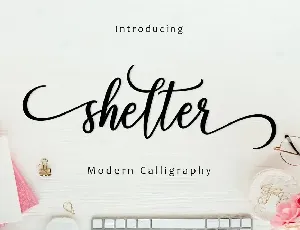 Shelter Script font