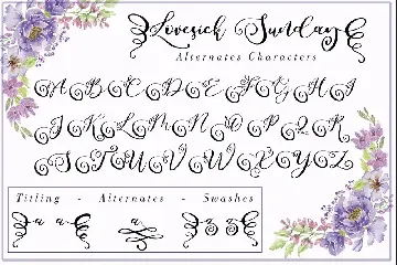 Lovesick Sunday font