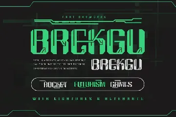 BREKGU | Futuristic Font