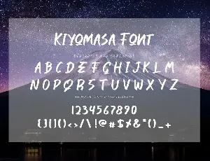 Kiyomasa Script Font