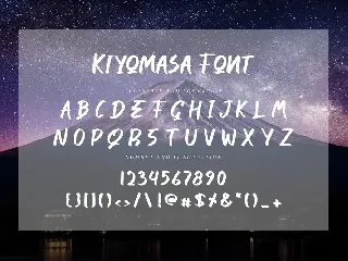 Kiyomasa Script Font