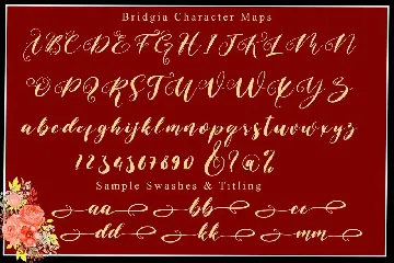 Bridgia Valentine font