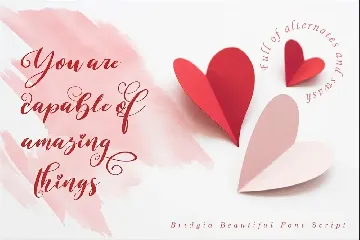 Bridgia Valentine font