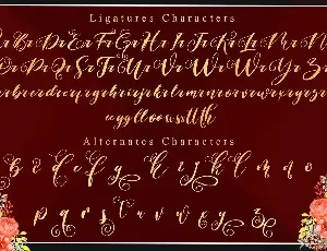 Bridgia Valentine font