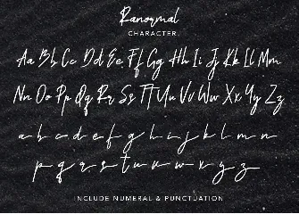 Ranormal Typeface Signature font